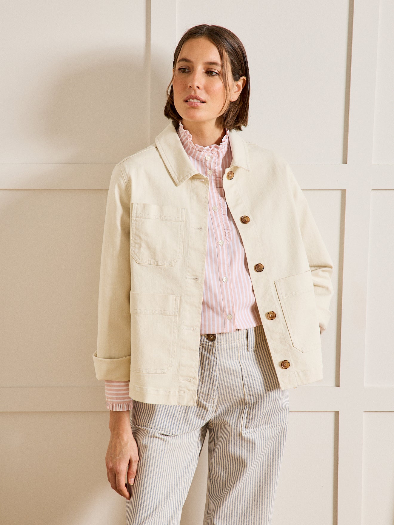 Veste Worker Cyrillus Veste Femme Veste Tailleur Soldes Cyrillus