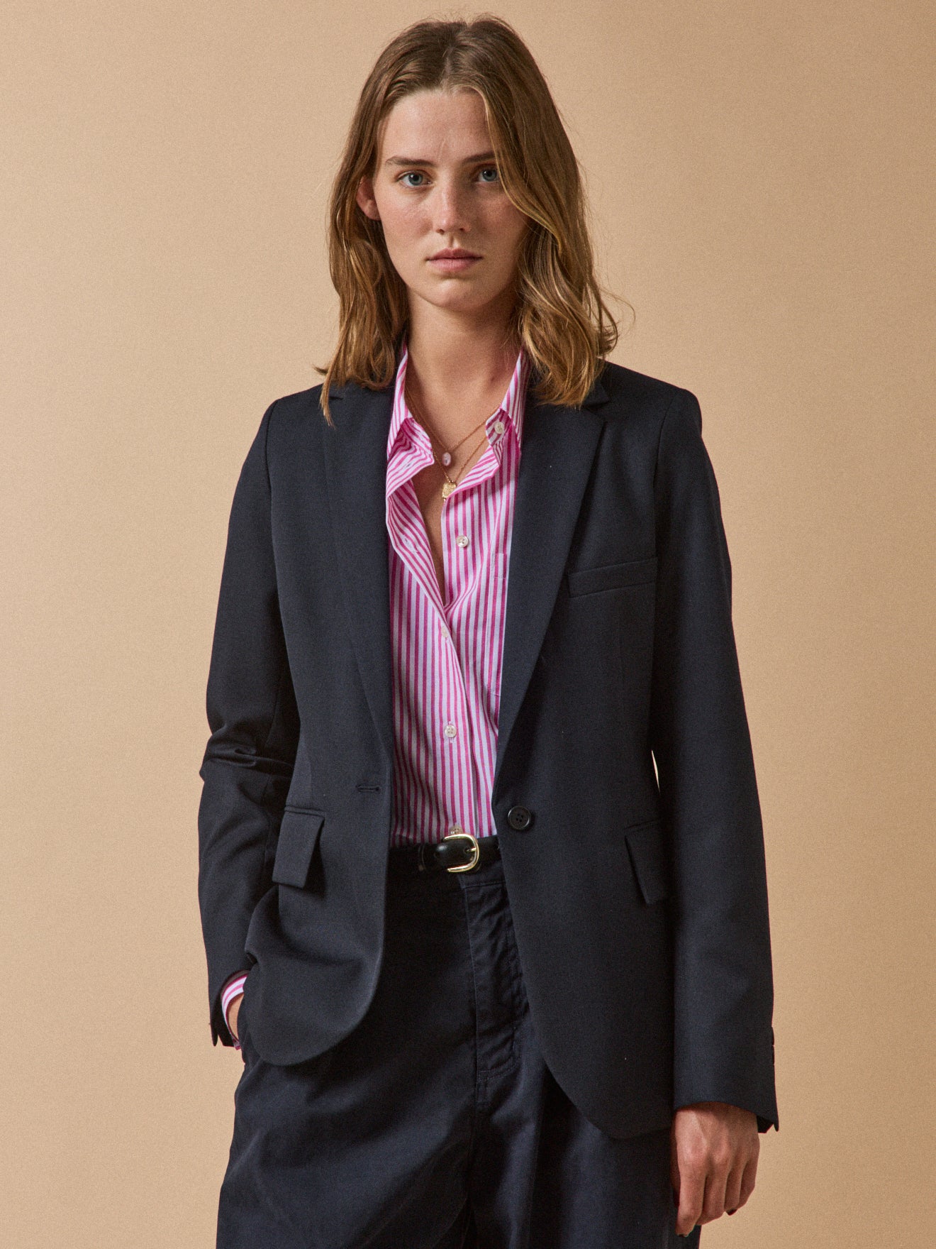 Veste tailleur lainage uni femme Cyrillus FR