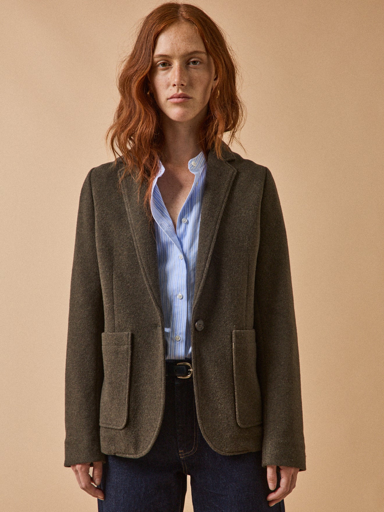 Blazer Femme Holmes & Yang - Soie Noire Avec Bordures Cuir - Taille 2 - Neuf Sans étiquettes