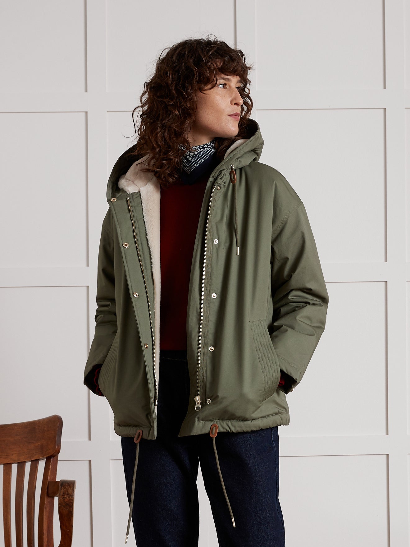 Parka Courte Parka Cyrillus Fille Parka Courte Doublée Imitation