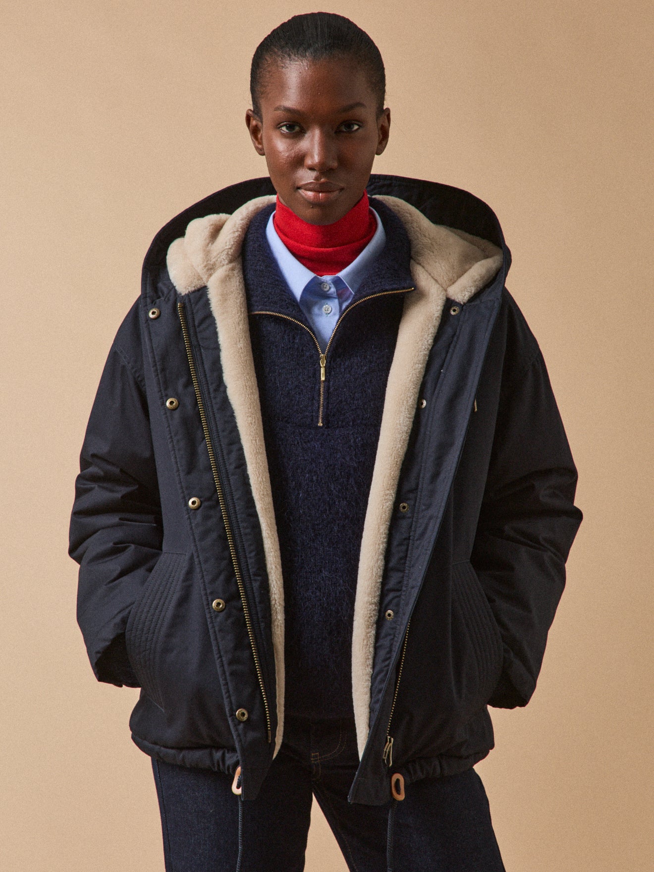 Parka courte femme doublée imitation fourrure Cyrillus FR