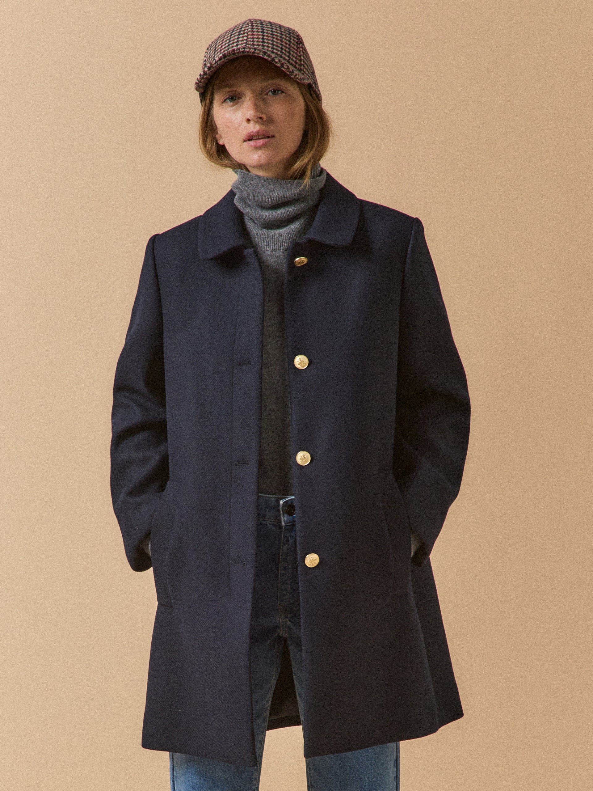 Manteau court lainage uni femme Cyrillus FR