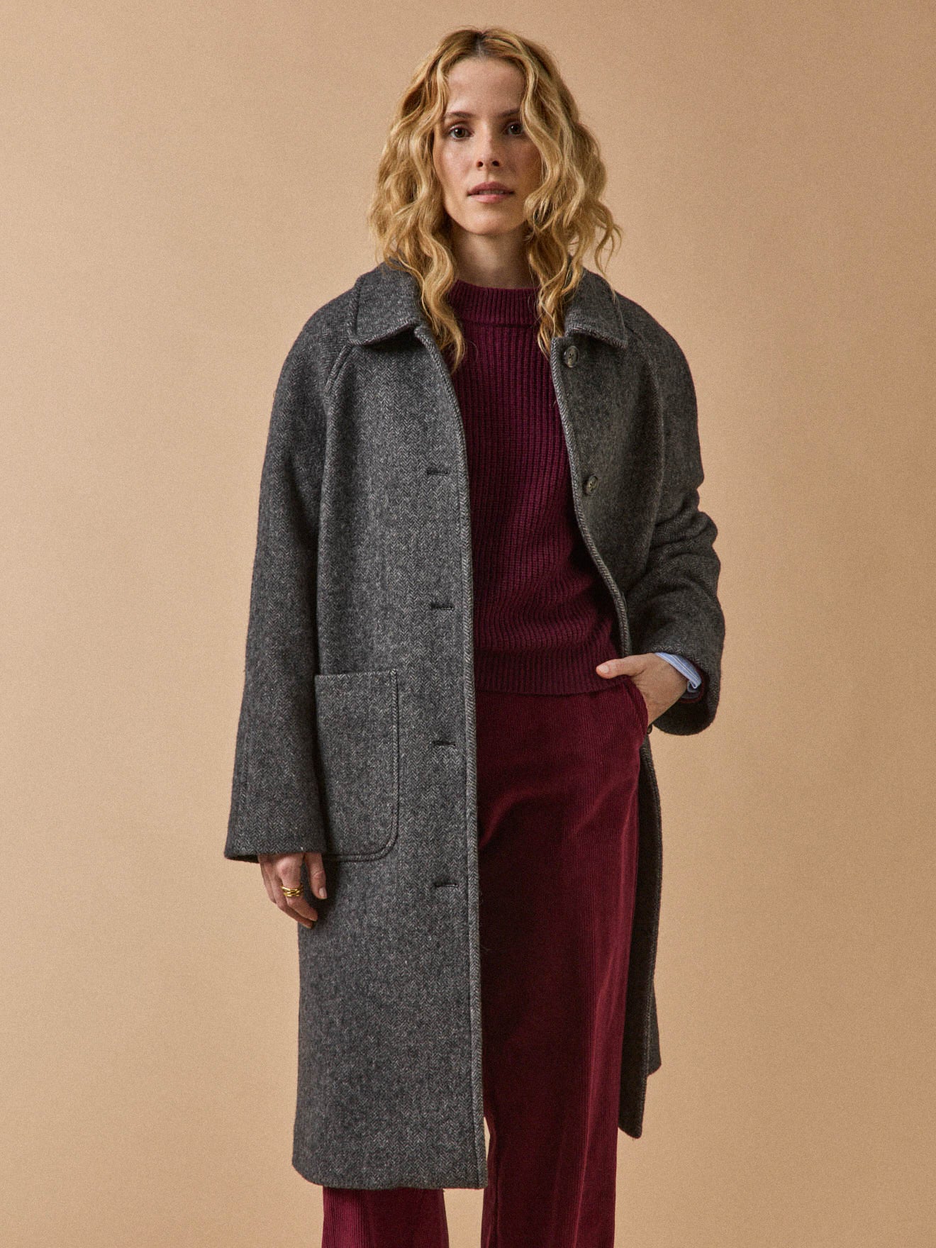Vêtement Manteau Laine Oversize Manteau Oversize En Laine Mélangée
