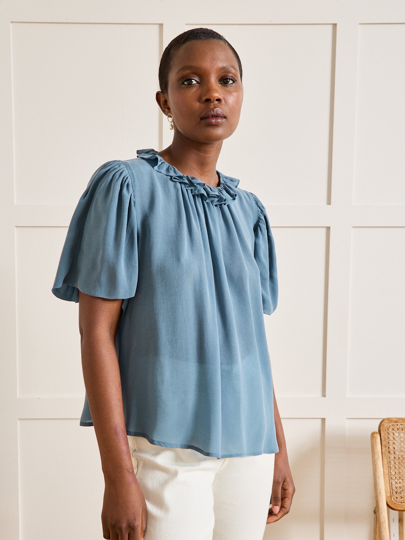 Blouse Volantee Blouse Femme Liberty Chemisier Liberty Femme