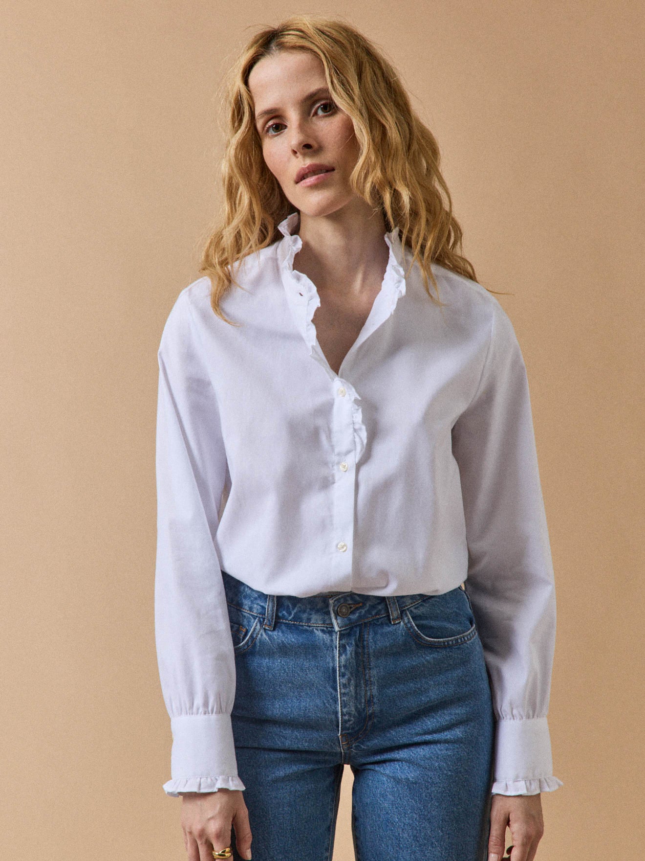 Chemise tissu Oxford coton biologique femme Emilie