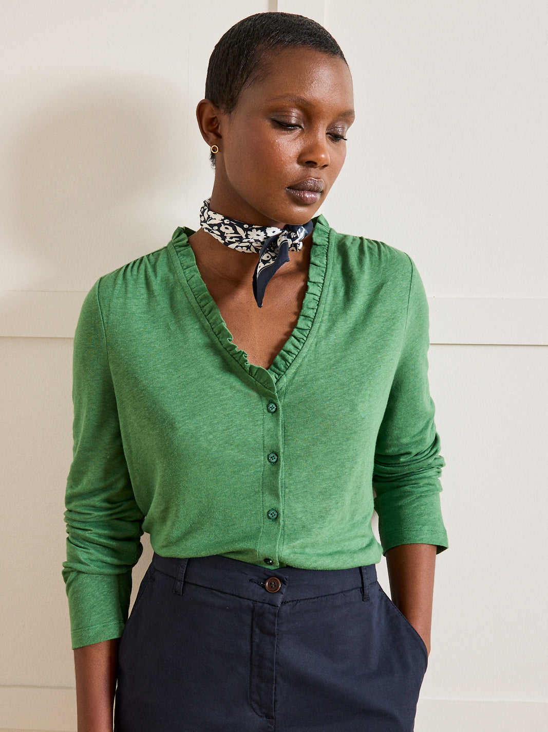 T Shirt Haut Sympa Femme T-shirt Manches Longues 2-en-1 Noir Femme