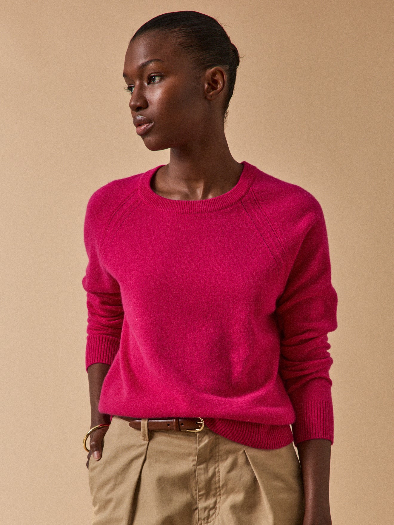 Pull En Cachemire Pour Femme - Col Rond, Manches Longues, Uni - Doux Et Chaud - Tailles S à 2XL