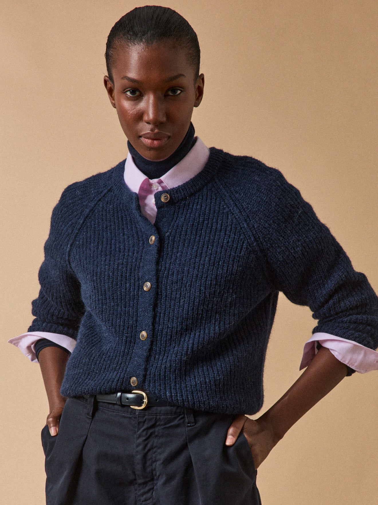 Gilet Laine Gilet Long Marine Gilet Bleu Marine Gilet Sur Chemise