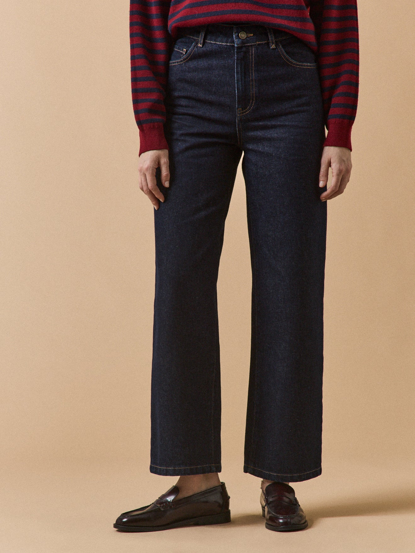 Jean large femme Émilie coton biologique Cyrillus FR