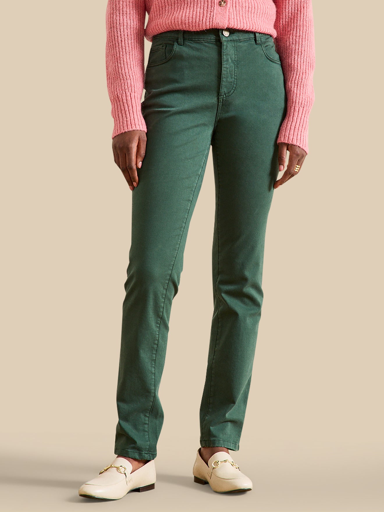 Pantalon Slim En Toile Bleu Marine CYRILLUS - Taille 5 Ans, Occasion Très Bon état