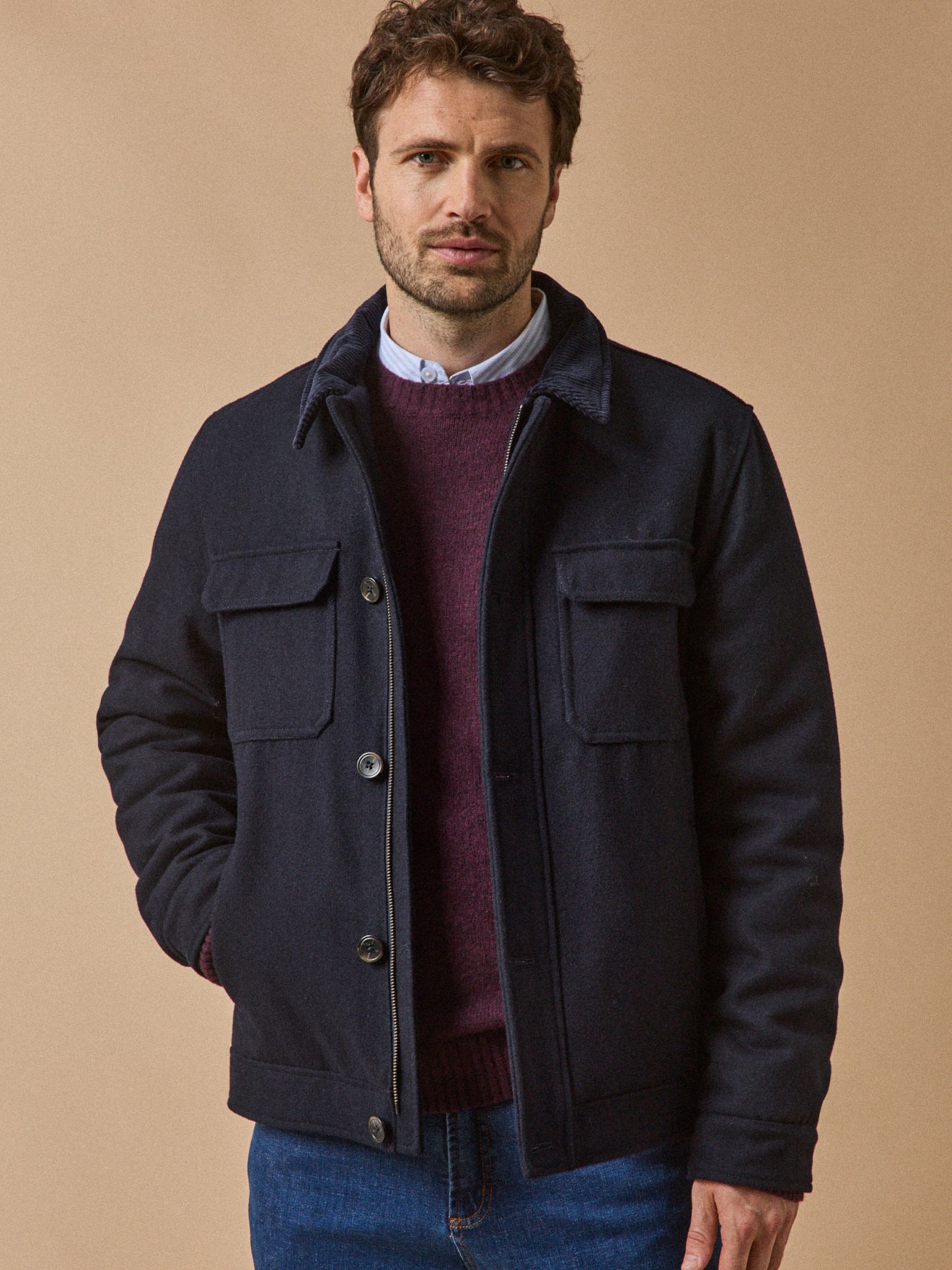 Blouson aviateur chaud lainage homme Cyrillus FR