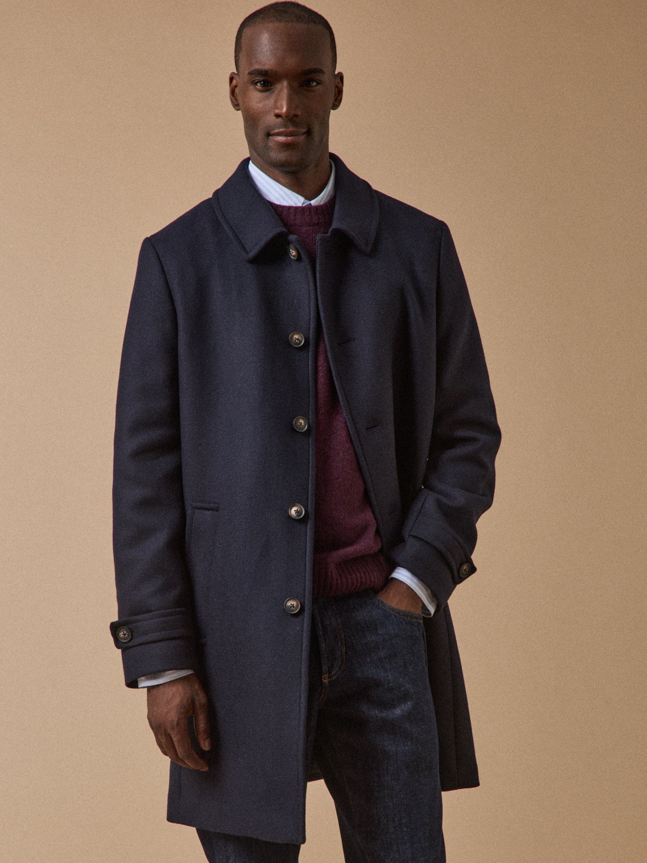 Manteau pardessus lainage homme Cyrillus FR - Main Image