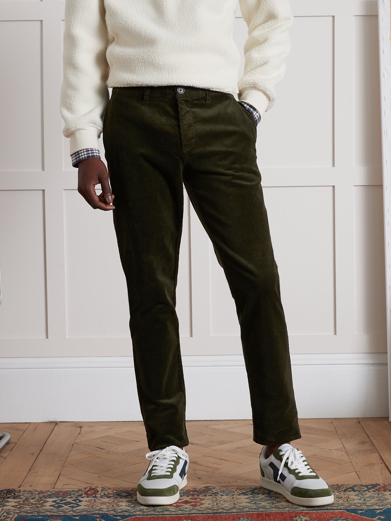 Chino velours regular homme Cyrillus FR - Main Image