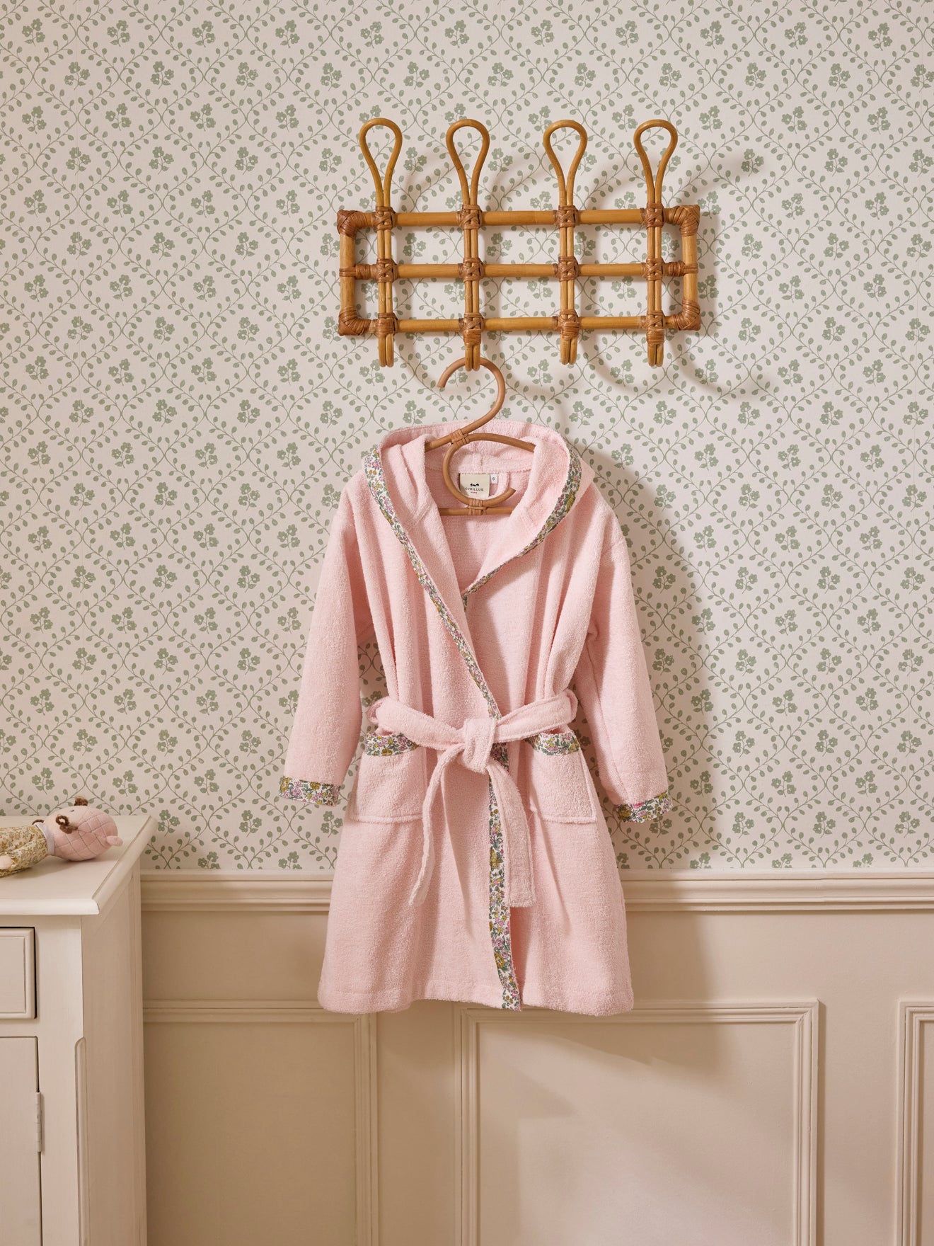 Peignoir enfant en éponge et tissu Liberty Cyrillus FR