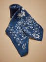 Foulard Carré Femme 60x60 Cm - Polyester Soyeux - Imprimé Abstrait Gris Bleu - Bandana, Foulard Tête, écharpe Sac - Accessoire Mode Polyvalent - 1