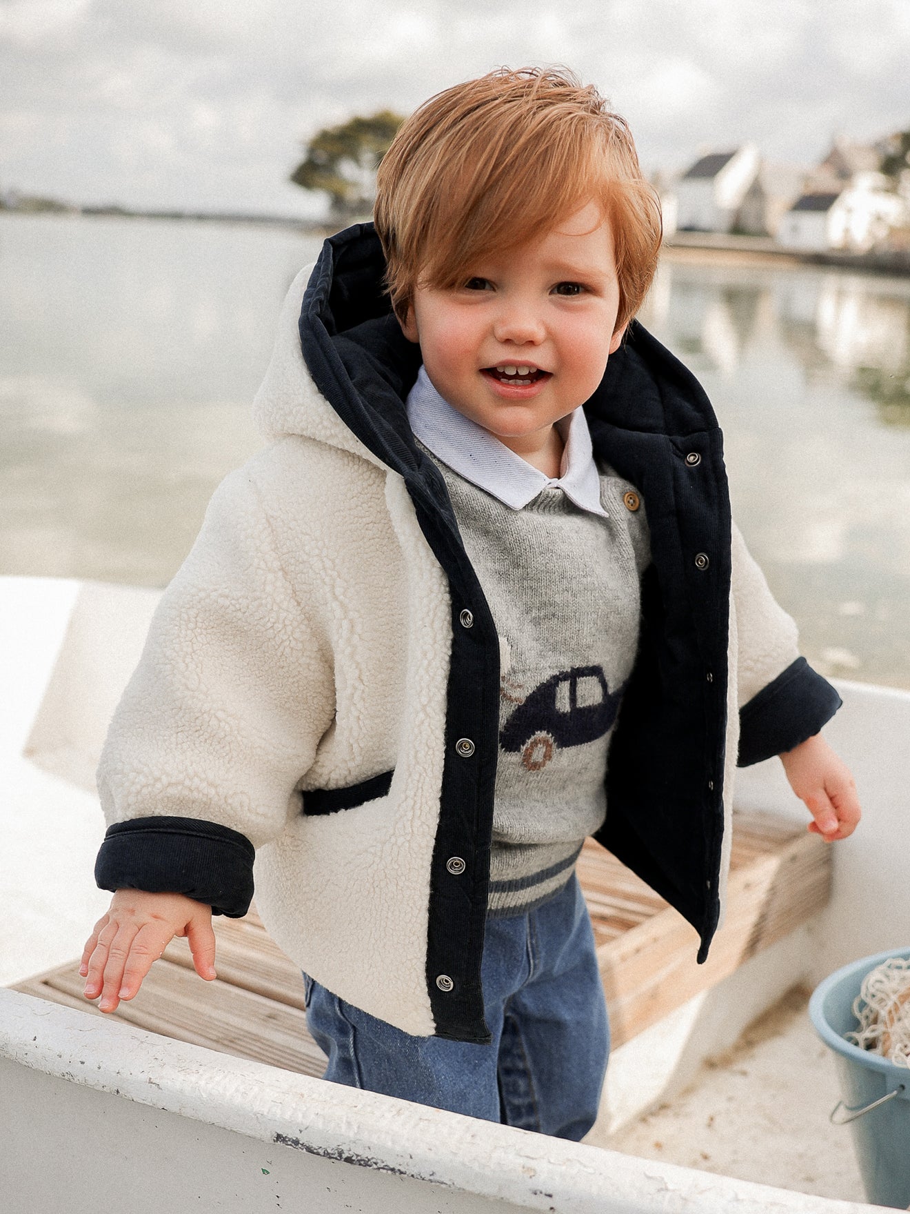Veste Sherpa Manteau Garcon Cyrillus Cyrillus Doudoune Enfant