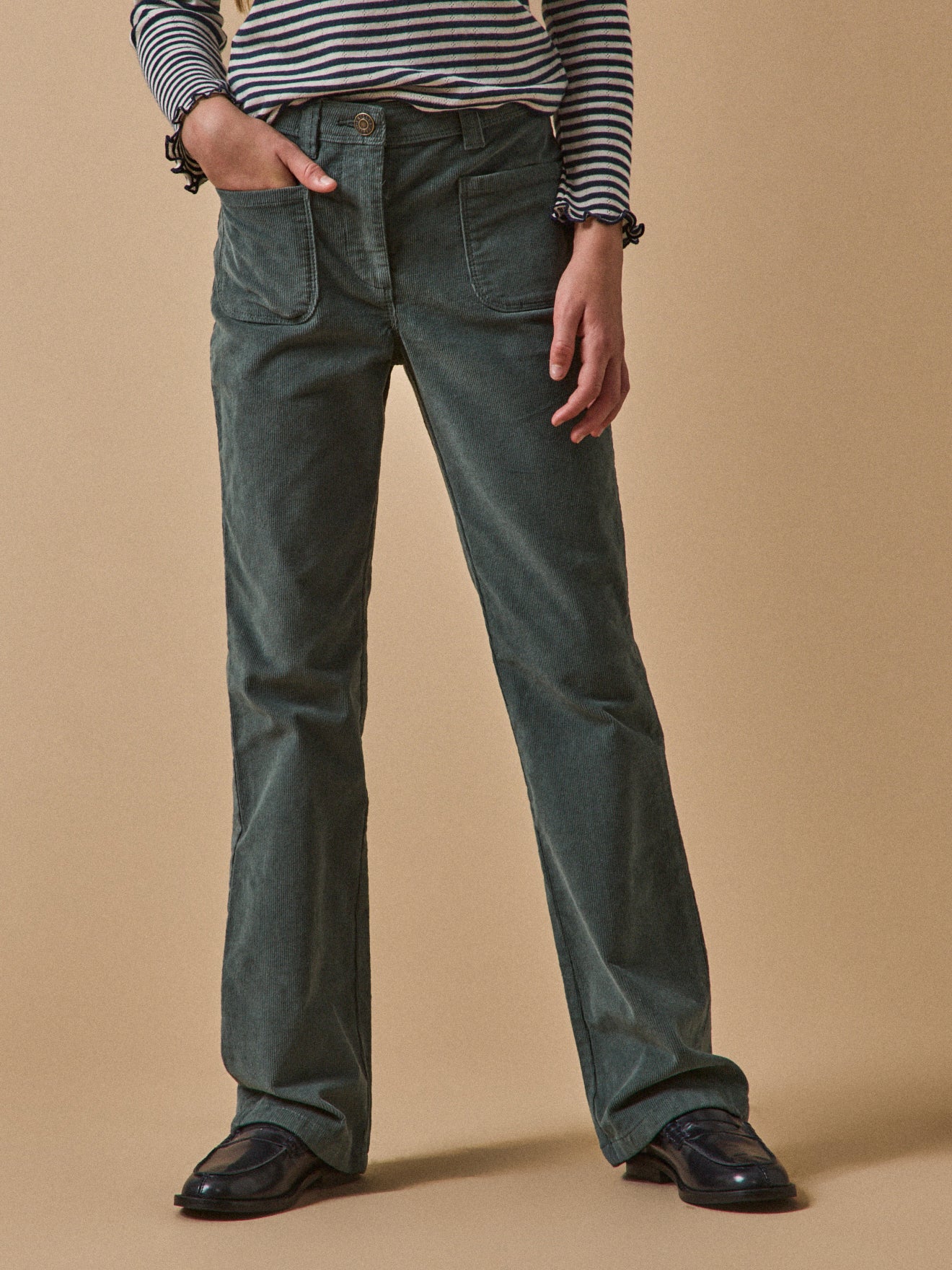 Pantalon flare Fille en velours Cyrillus FR - Main Image