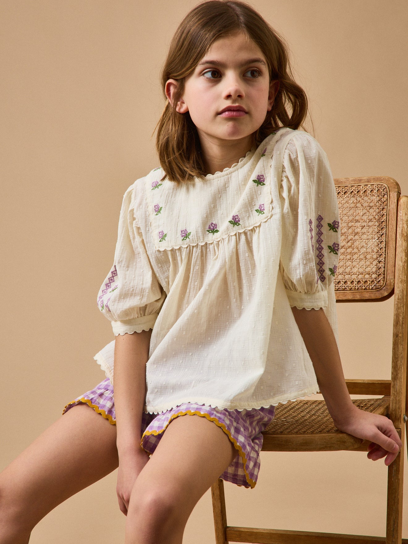 Blouse brodée Fille - CYRILLUS X EMILE&IDA