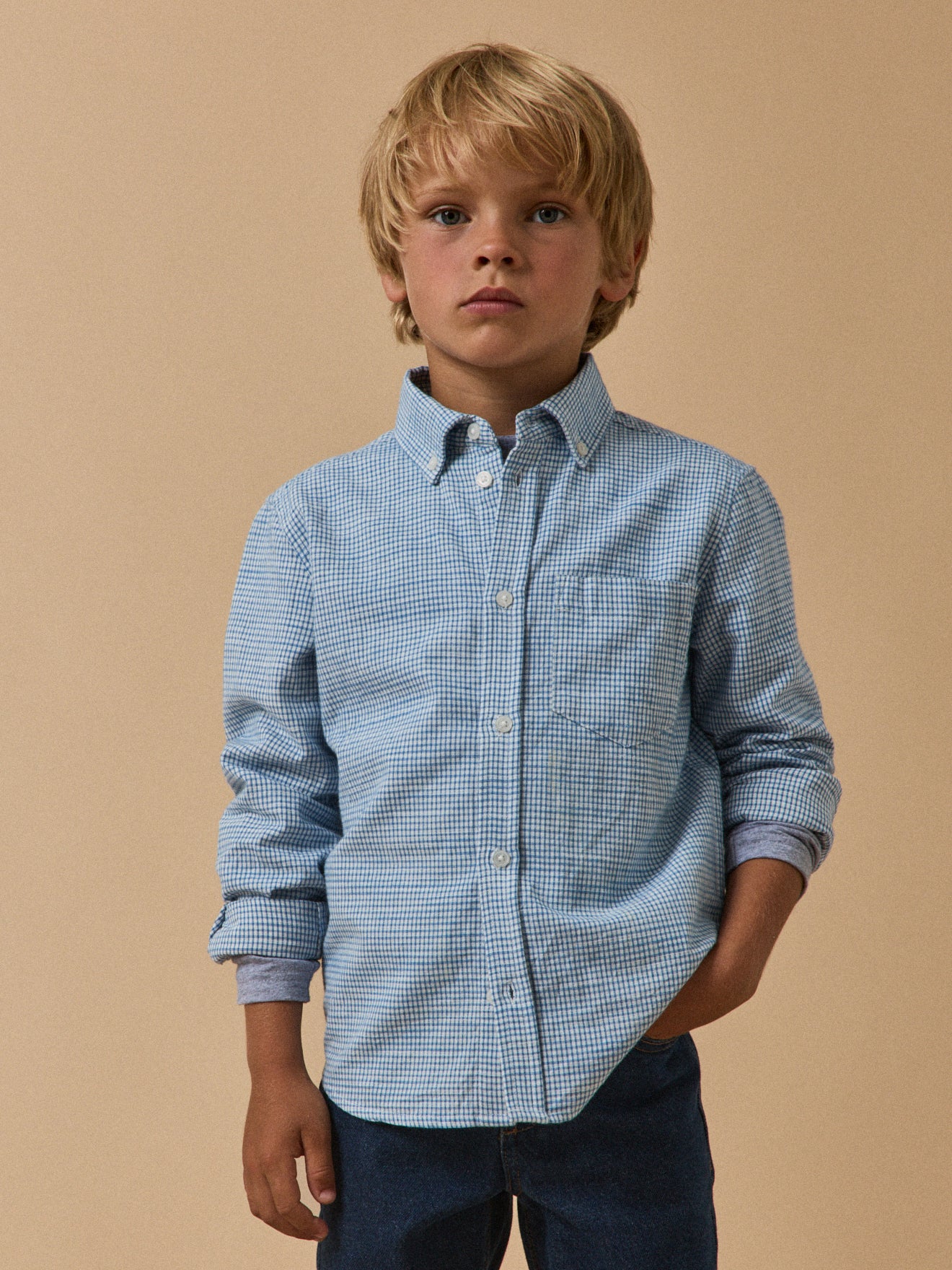 Chemise Garçon Vichy Cyrillus FR