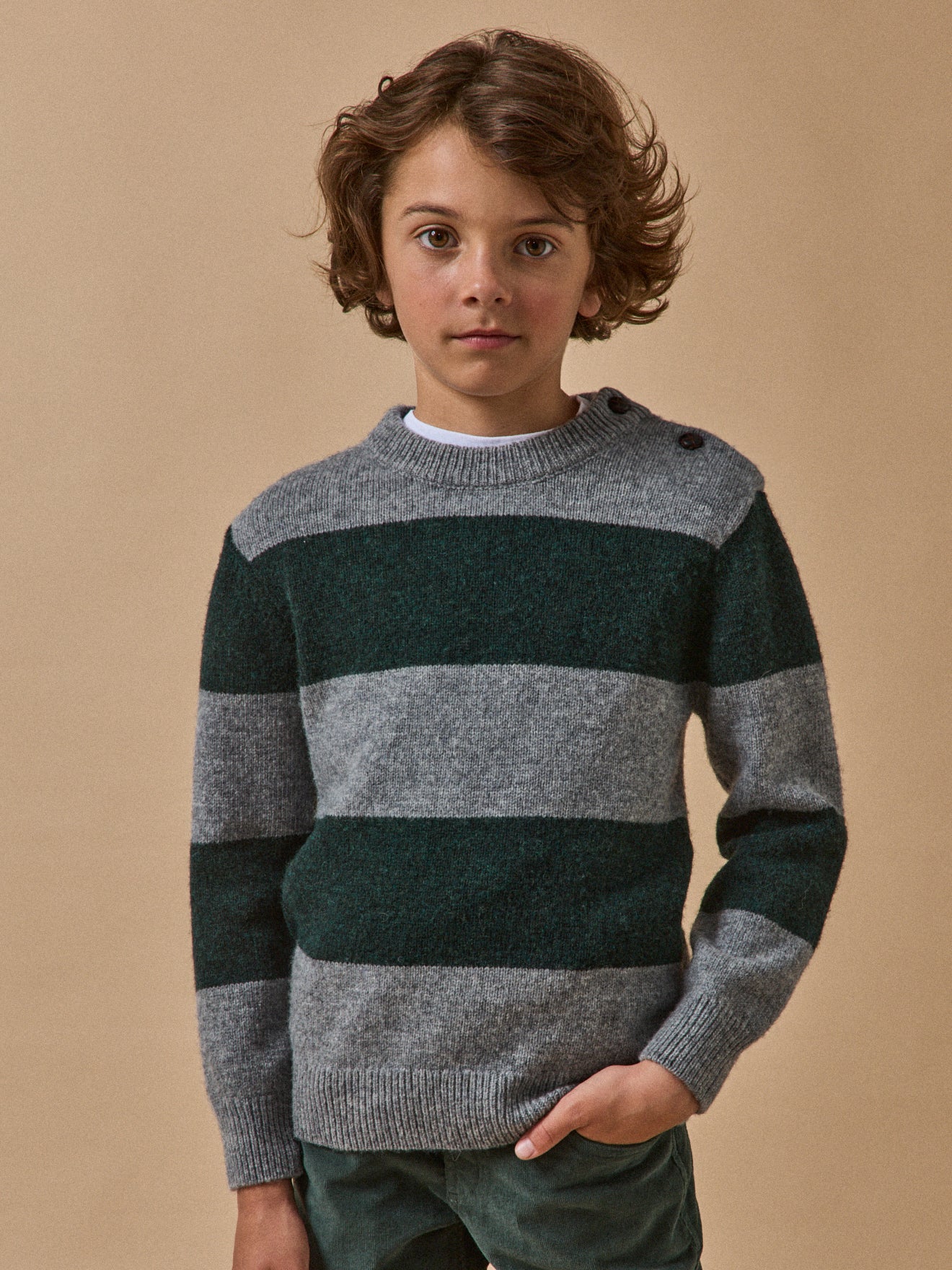 Pull vert rayé - C&A - Pulls | Mon Petit Doudou
