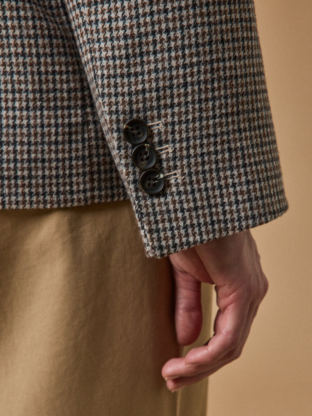 Veste tailleur lainage mini carreaux femme