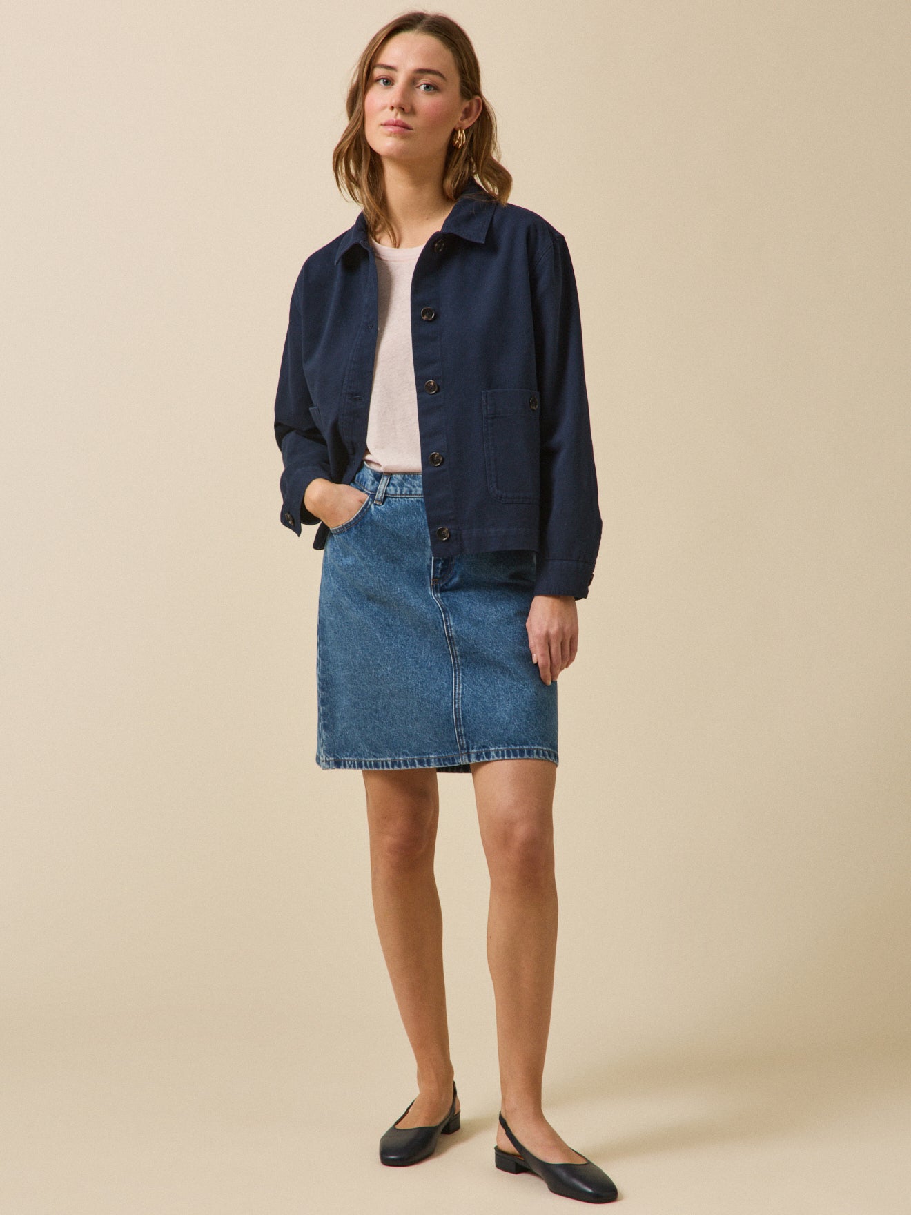 Veste worker femme coton biologique