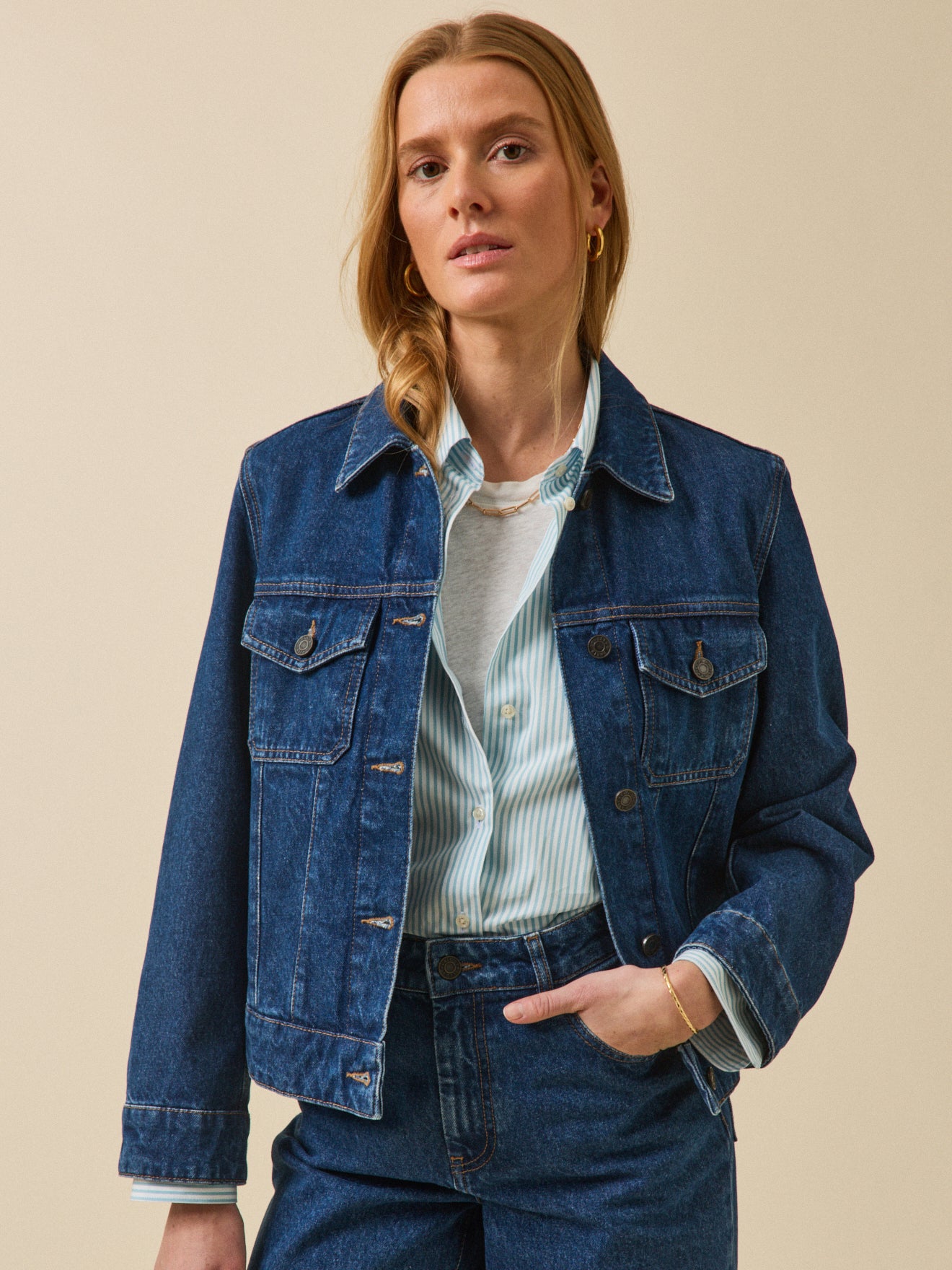 Veste en jean femme coton biologique