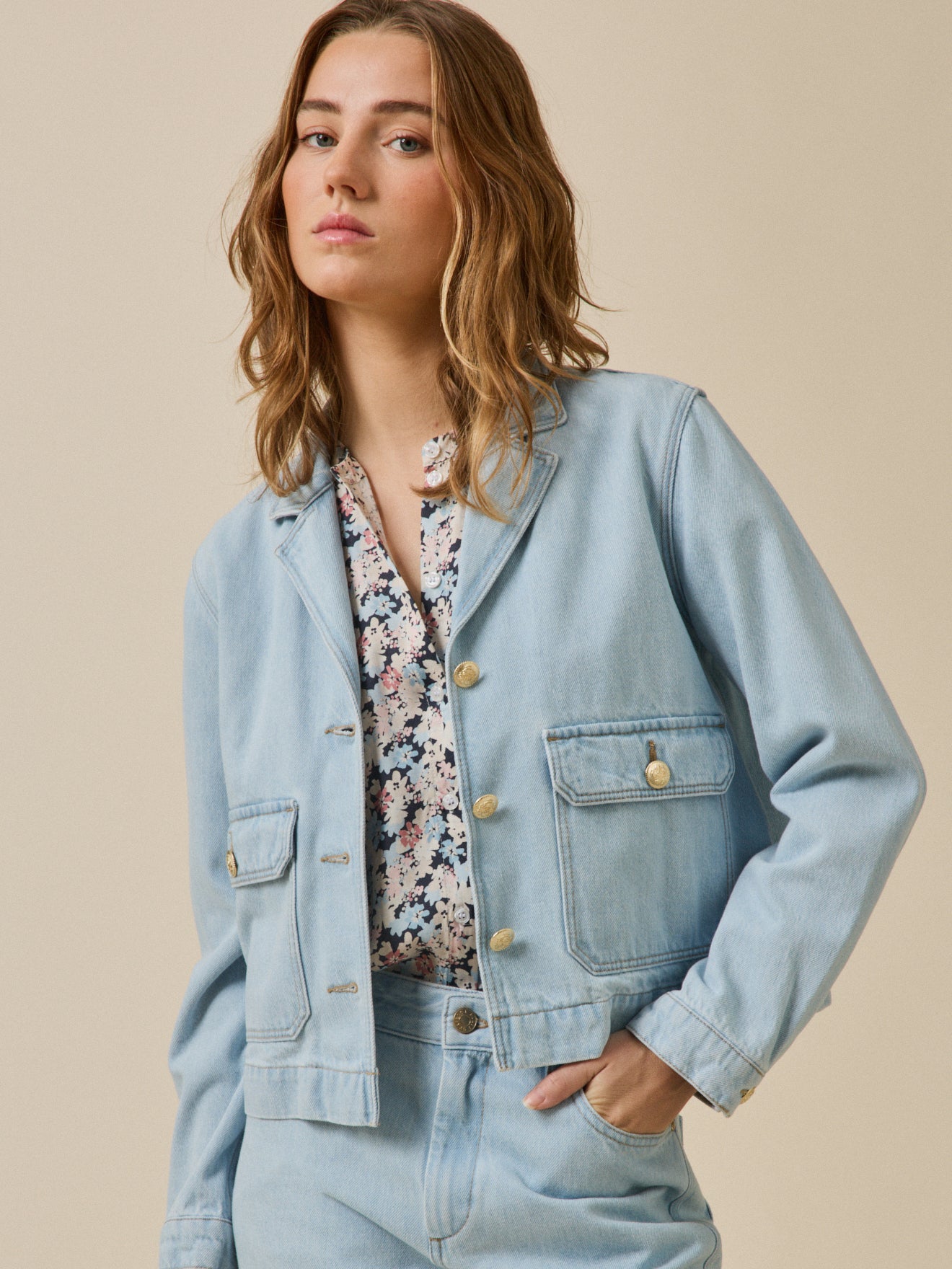 Veste en jean femme coton biologique