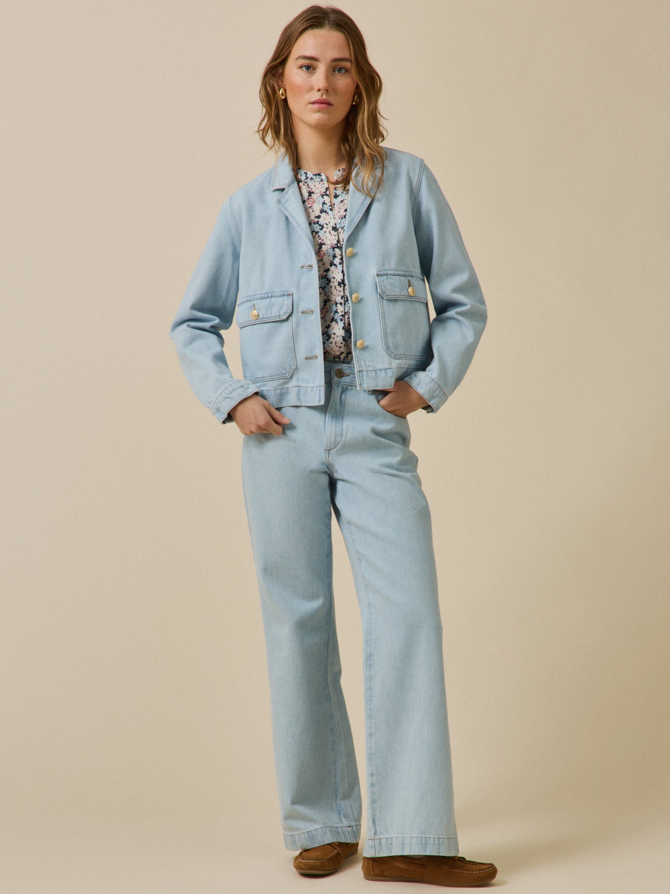 Veste en jean femme coton biologique