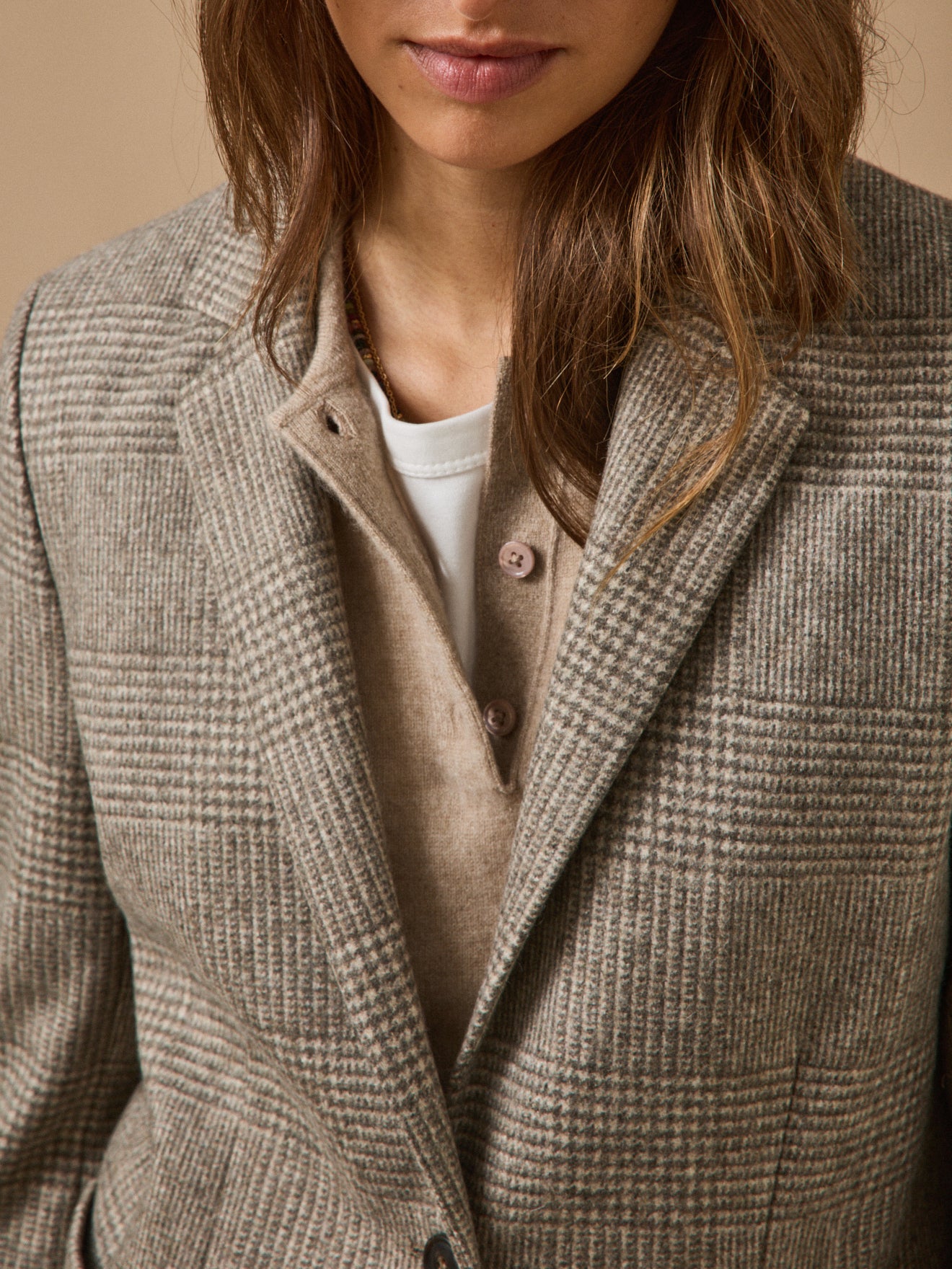 Veste prince de galles femme