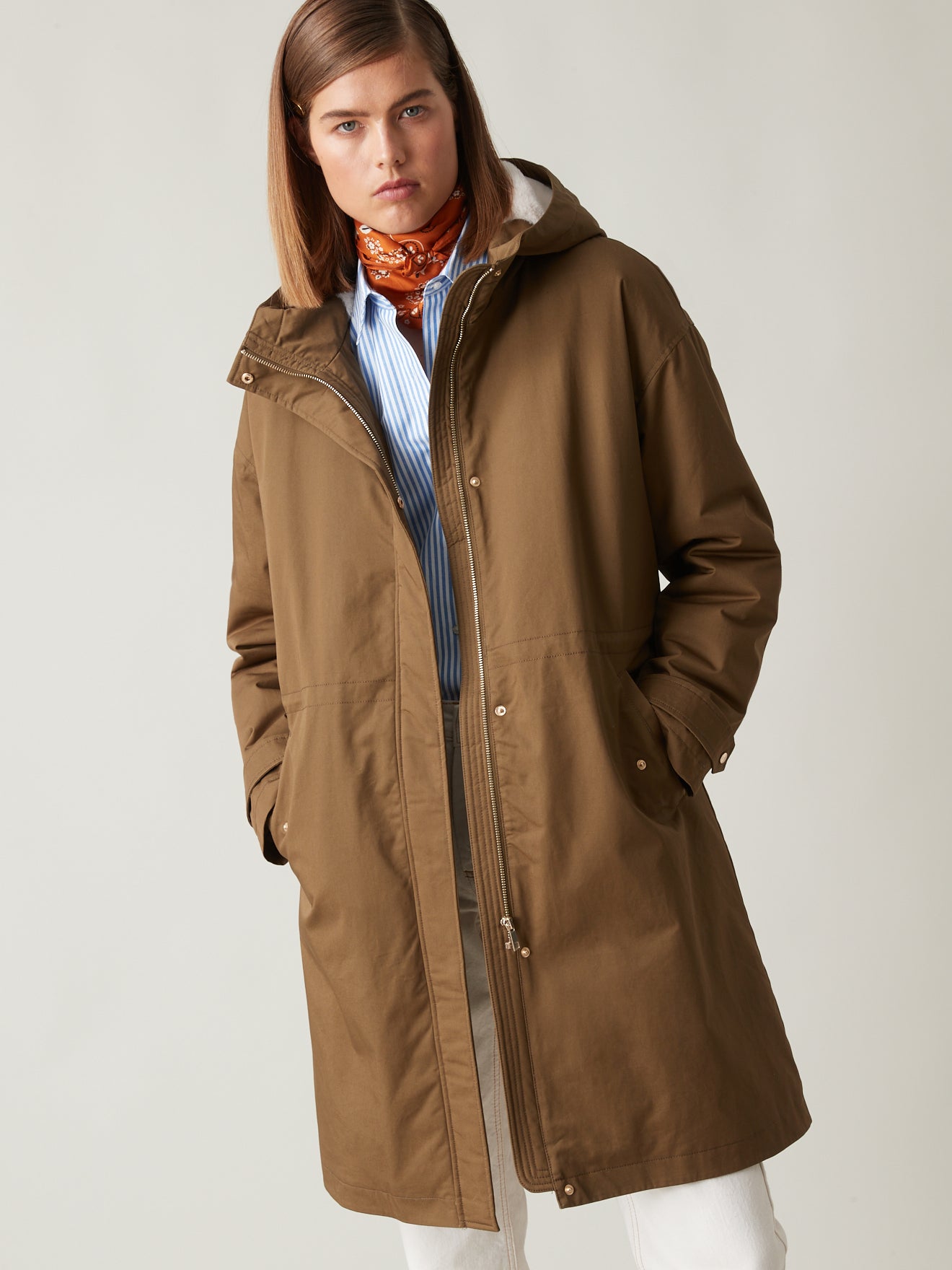 Parka mi-longue femme