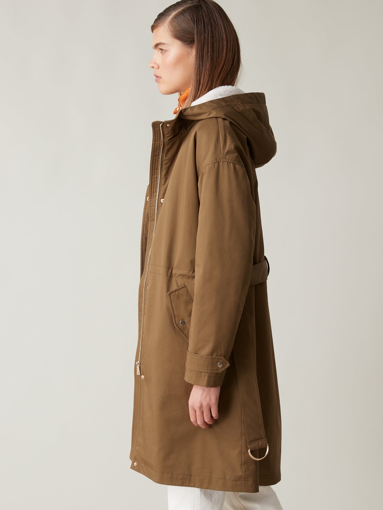 Parka mi-longue femme