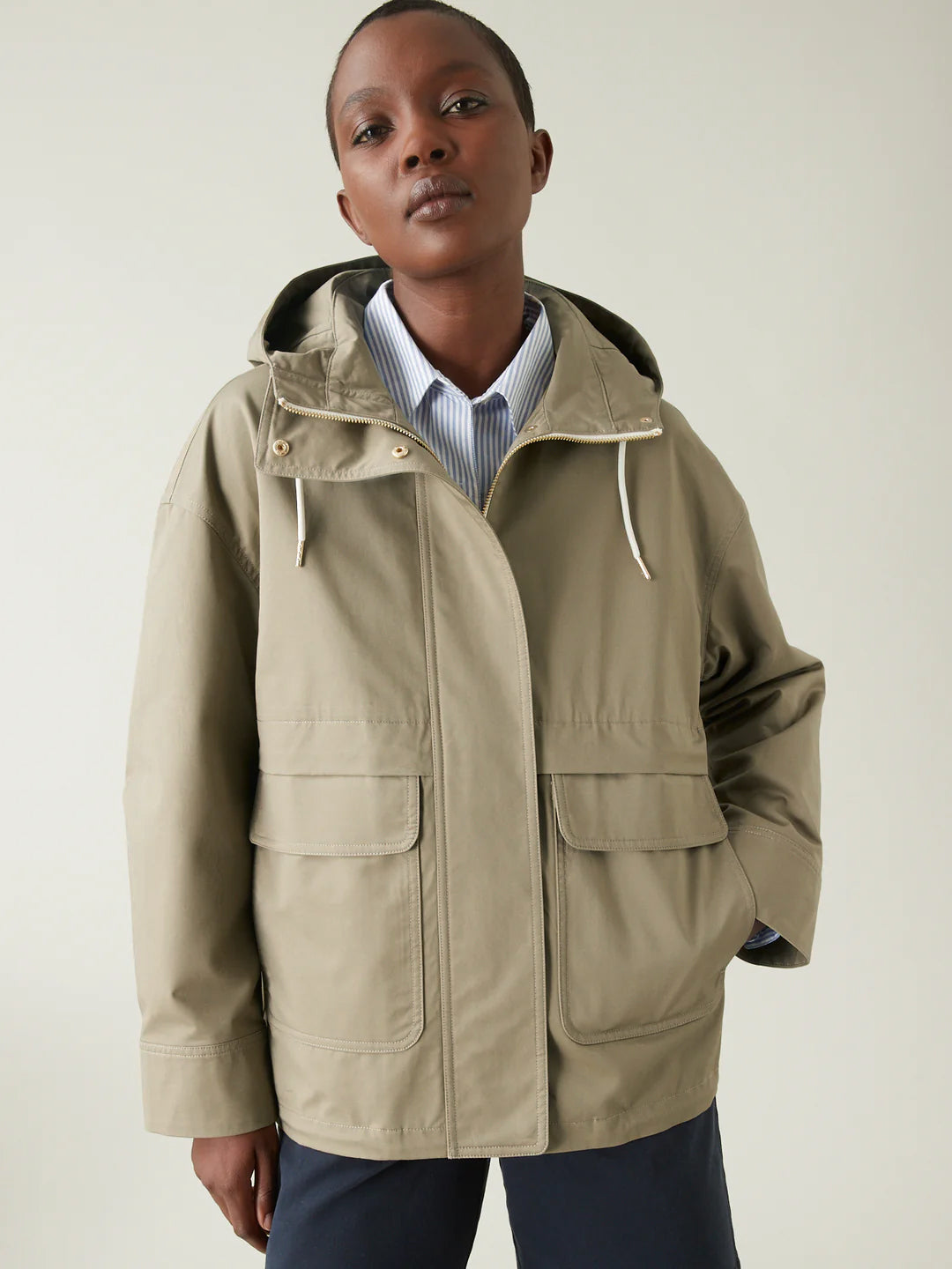 Parka coton déperlant femme