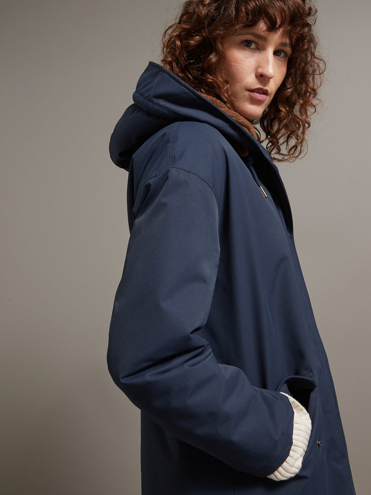 Parka longue fourrée femme
