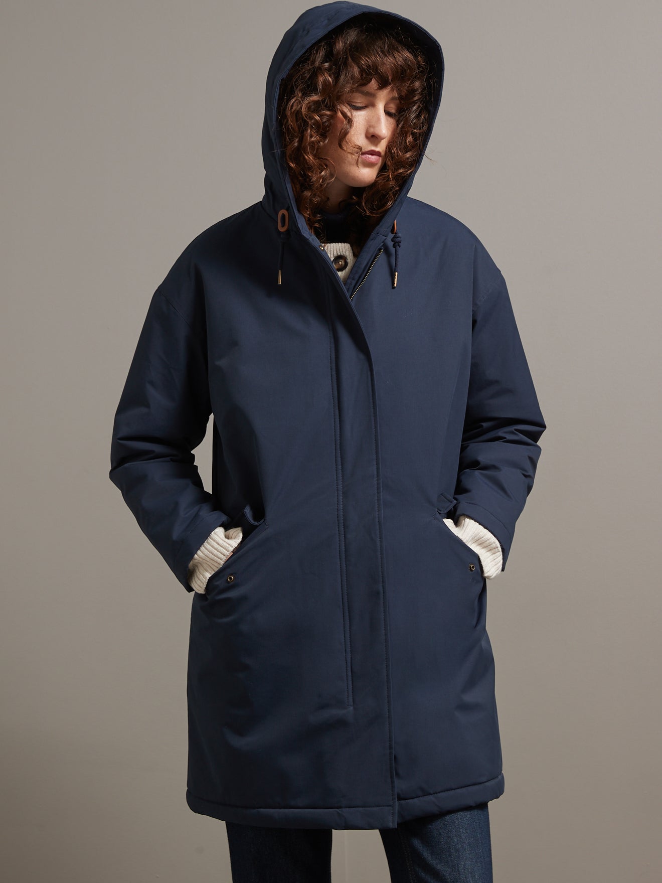 Parka longue fourrée femme