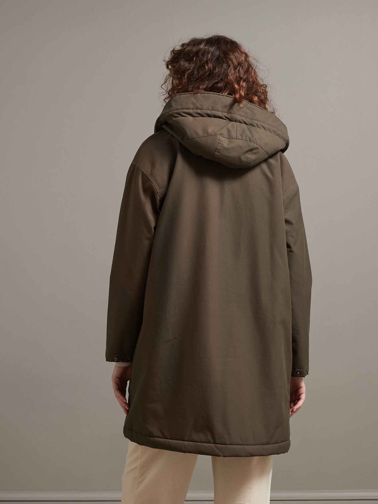 Parka longue fourrée femme