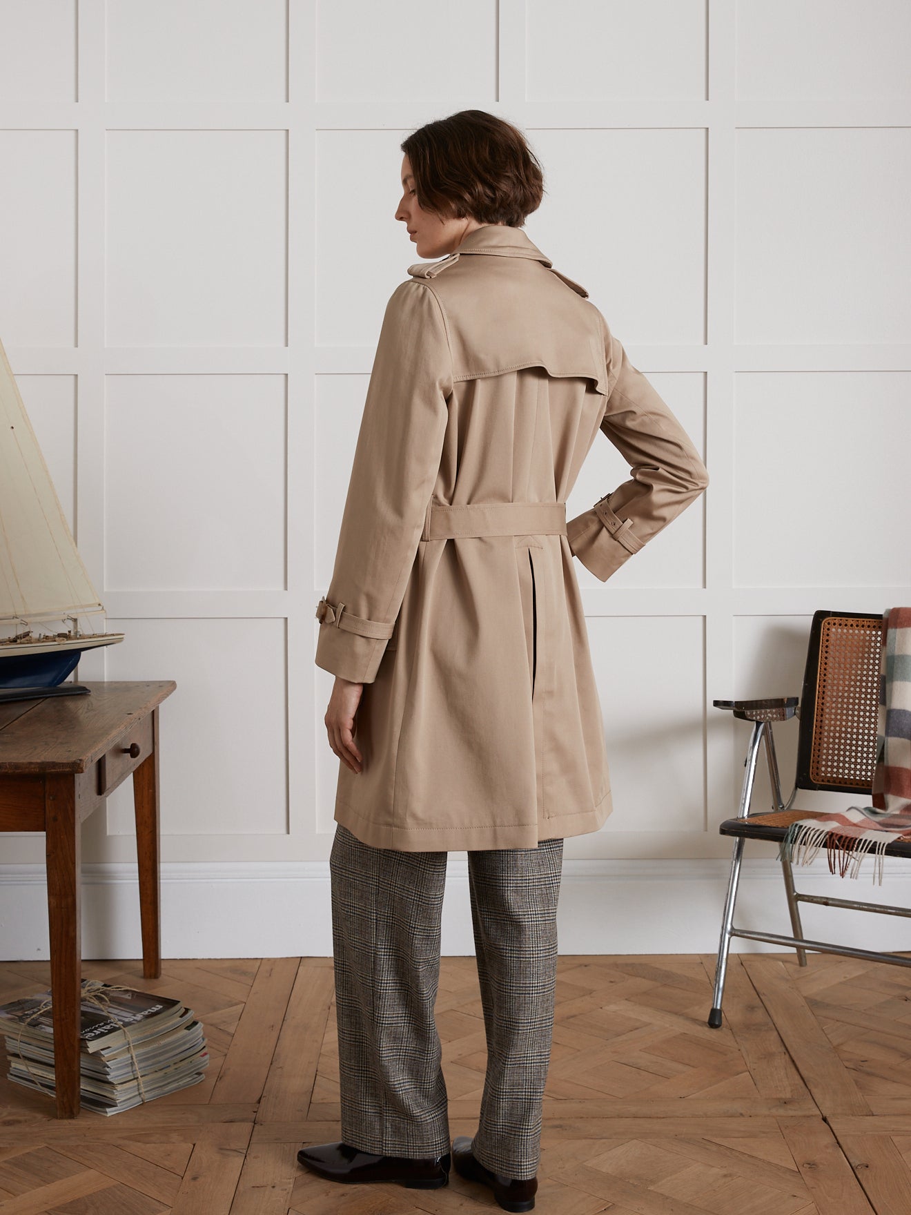 Trench long femme