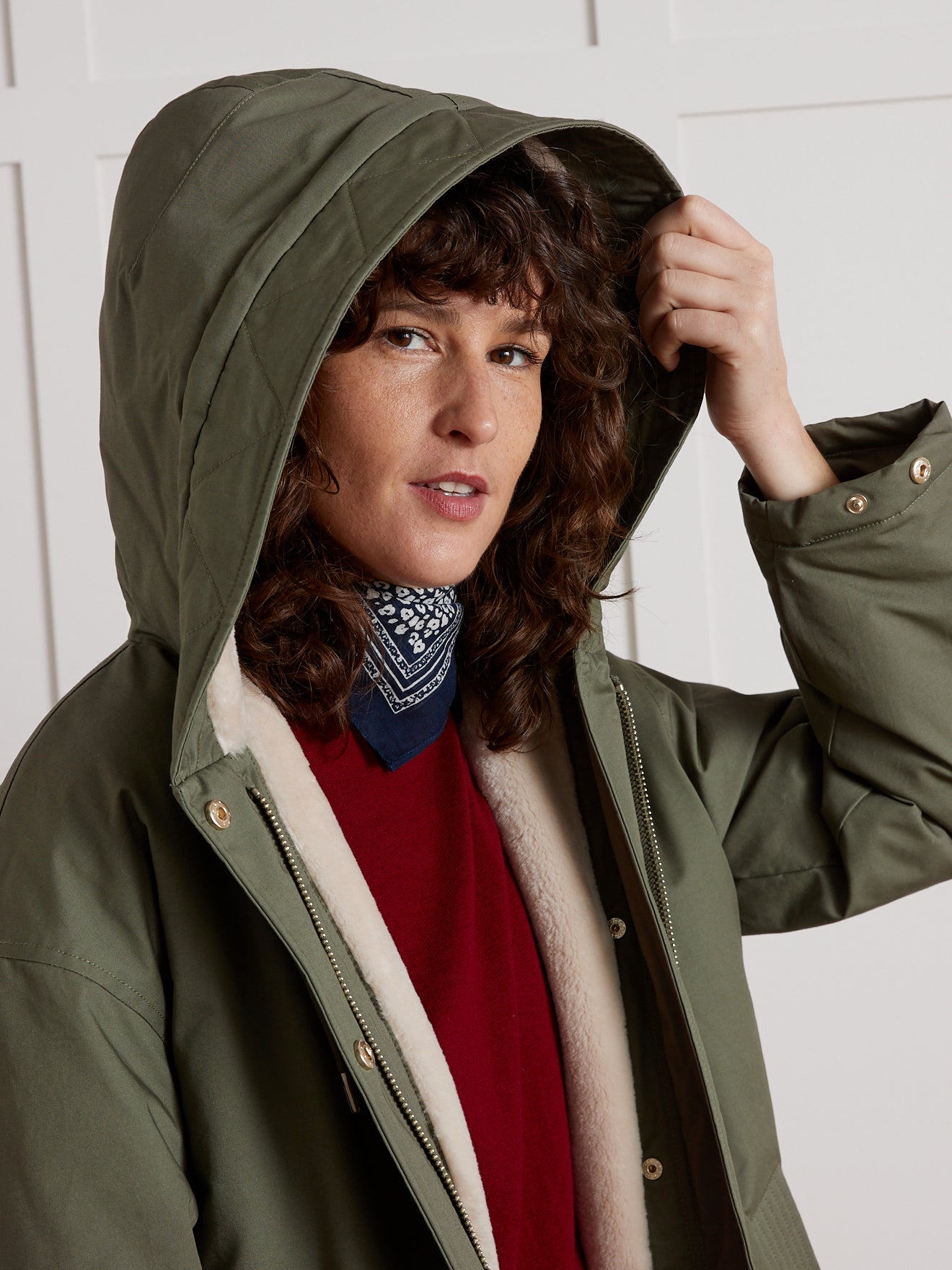 Cyrillus Veste Parka Kaki Femme Parka Cyrillus Noir Taille 40 FR