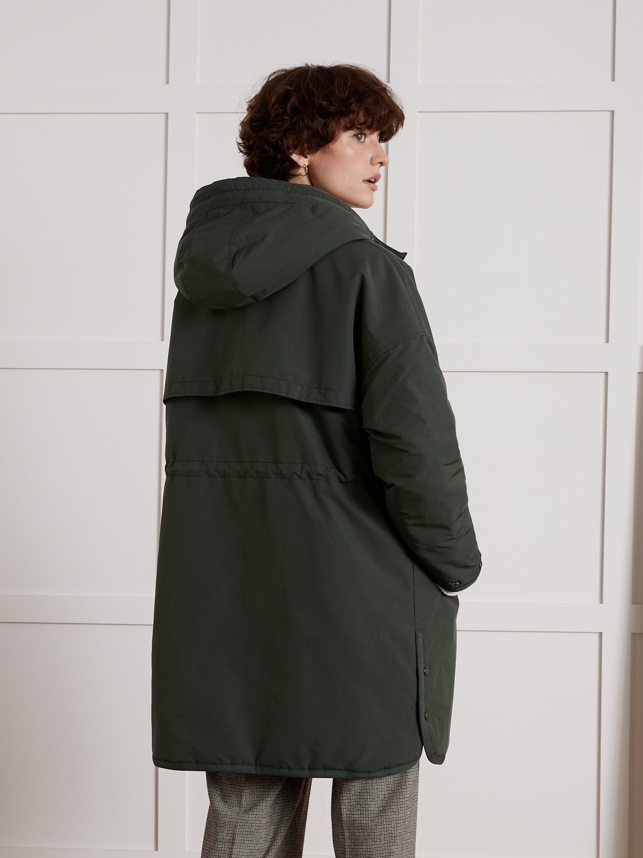 Parka mi-longue oversize femme