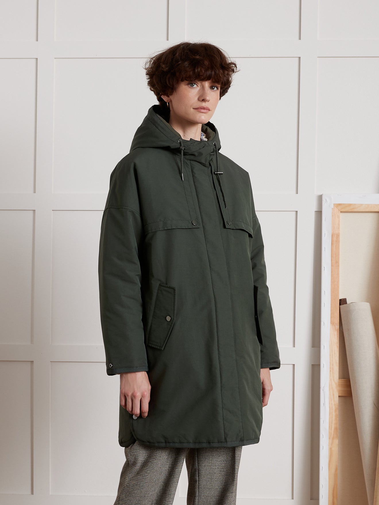 Parka mi-longue oversize femme