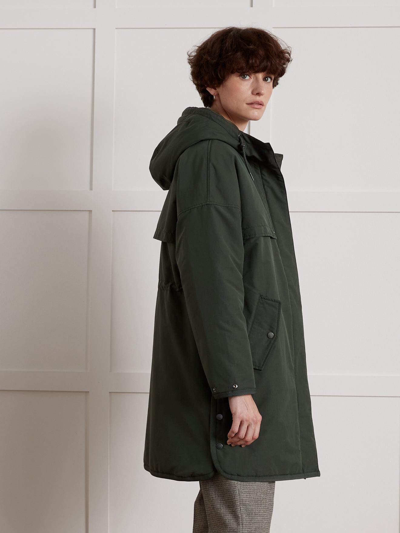 Parka mi-longue oversize femme