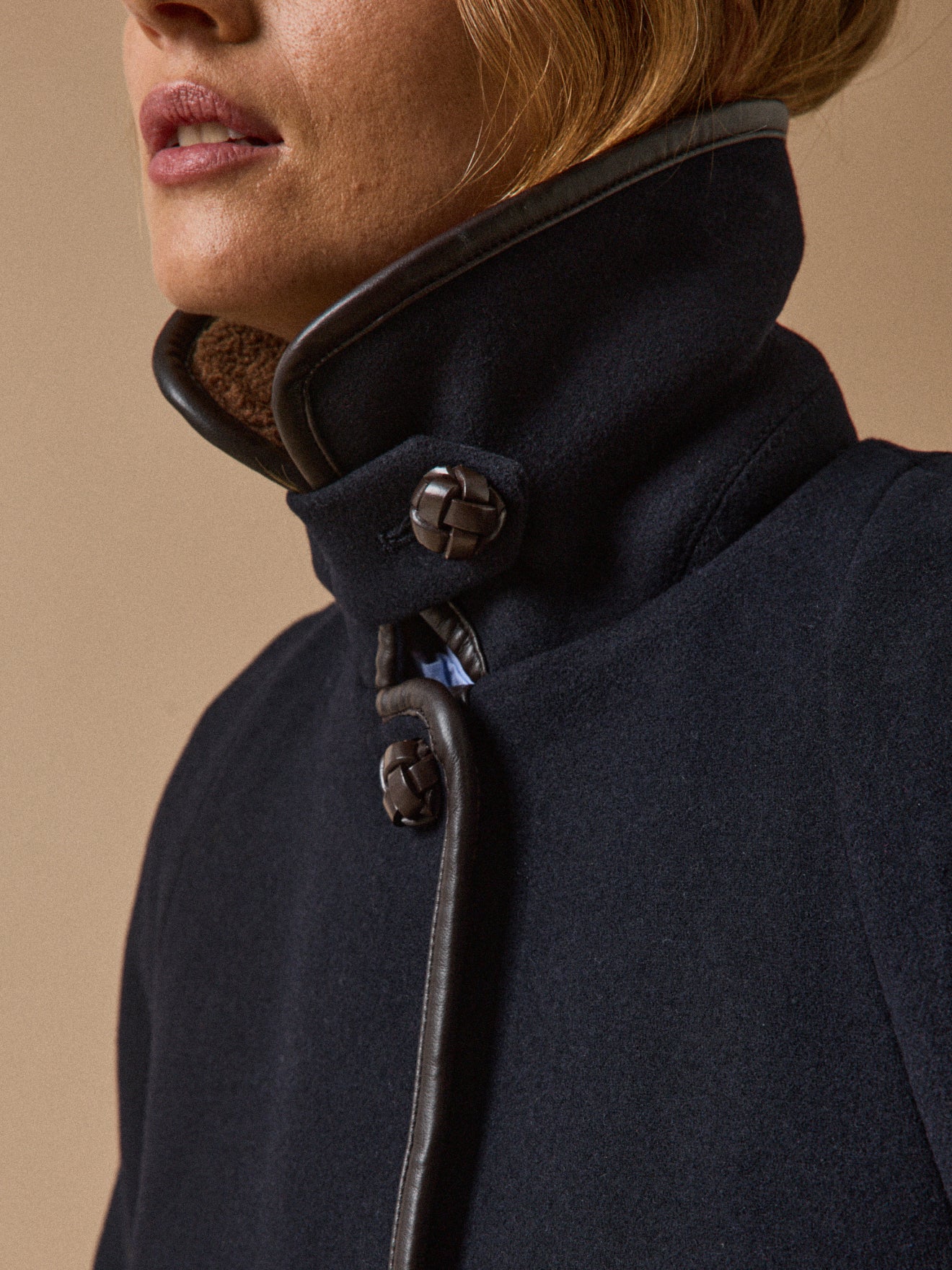 Manteau gansé intérieur sherpa femme