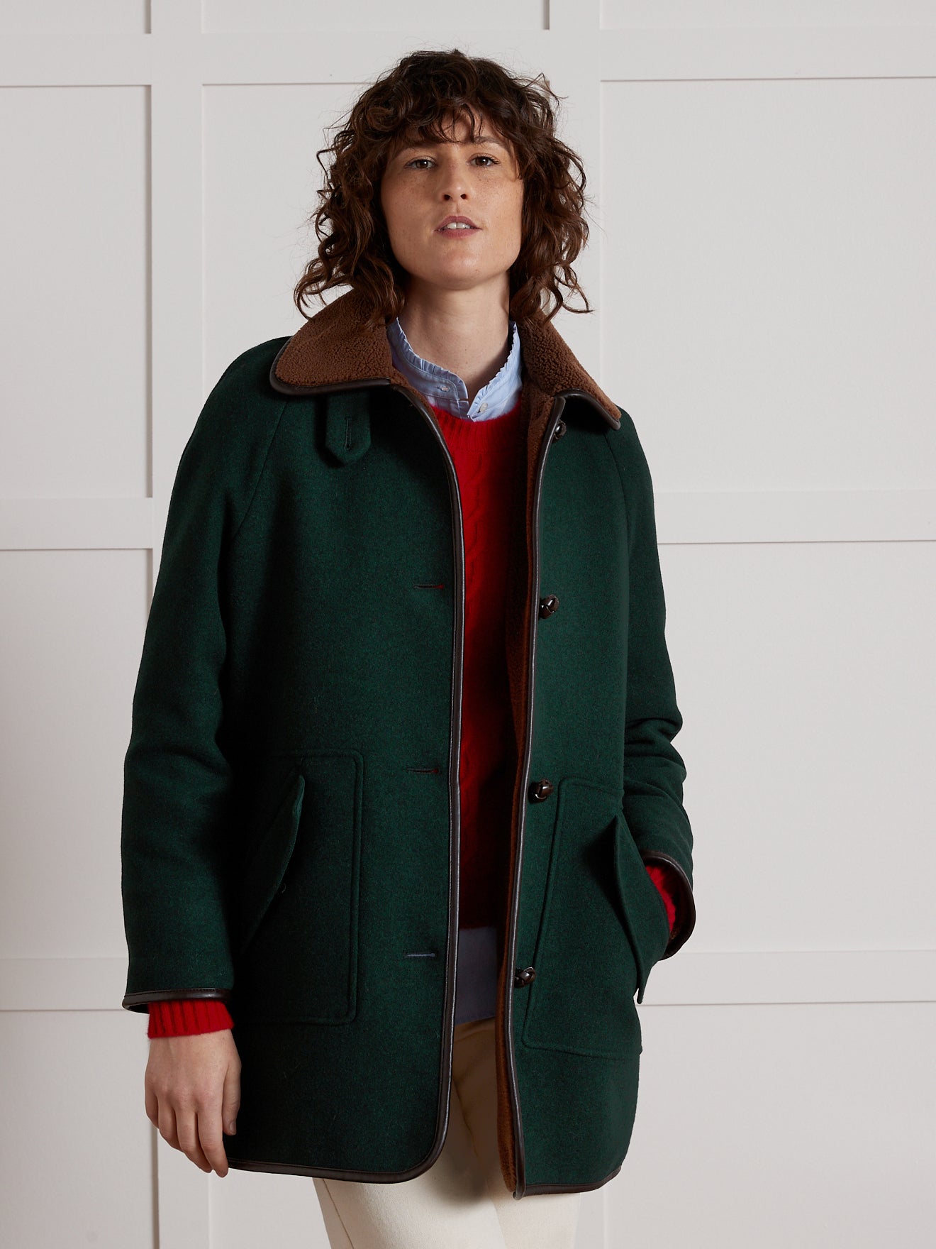 Raglan Cyrillus Manteau Cyrillus Manteau Capuche Manteau En Sherpa