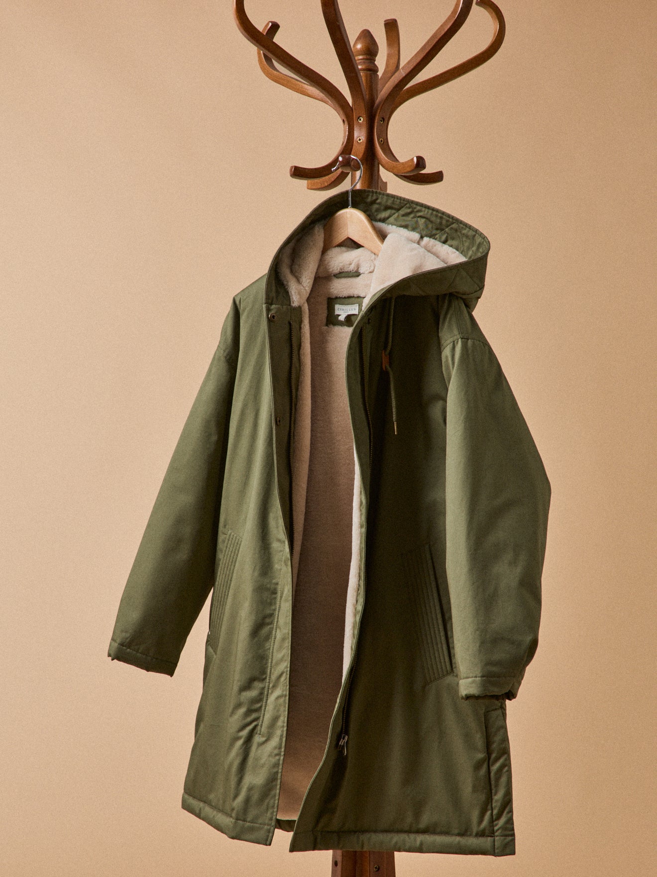 Parka mi-longue femme doublée imitation fourrure