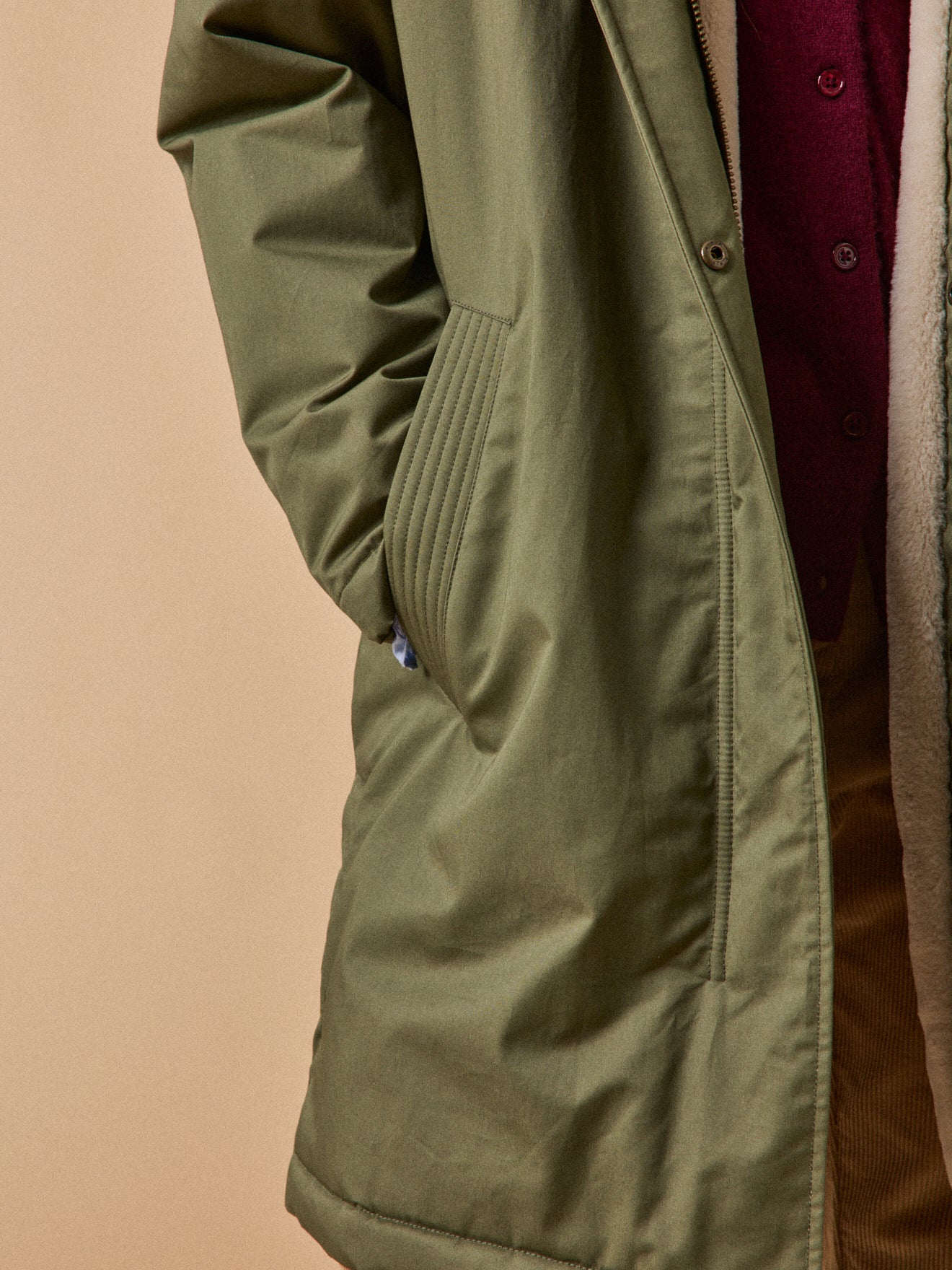 Parka mi-longue femme doublée imitation fourrure