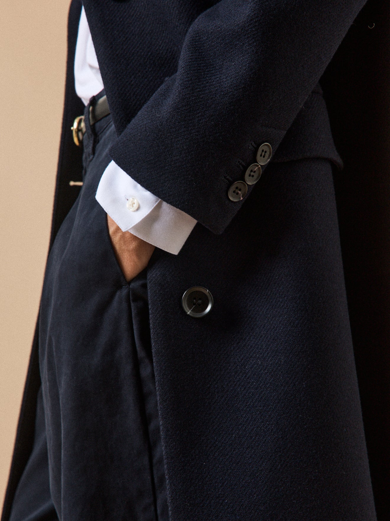 Manteau long lainage femme