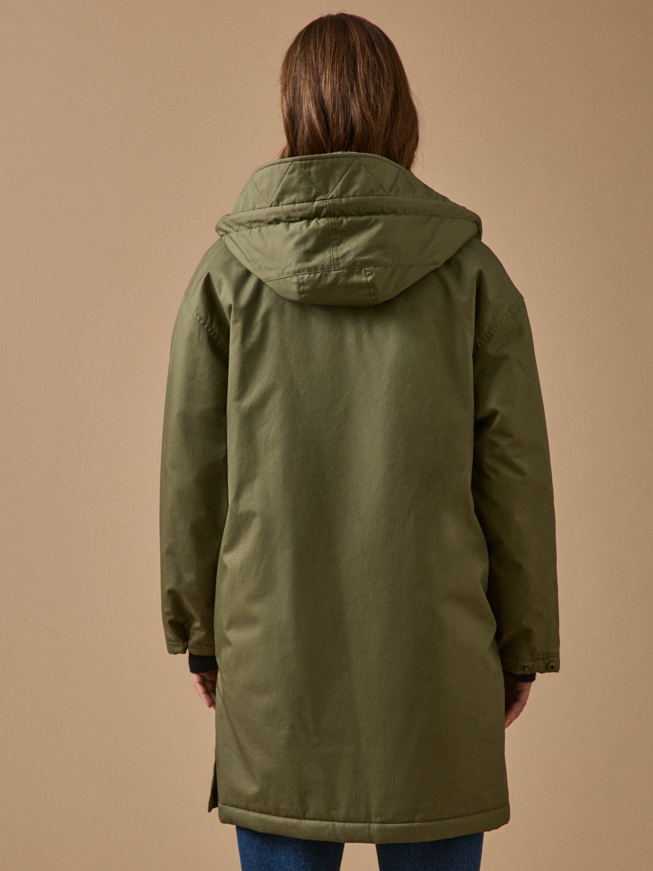 Parka mi-longue femme doublée imitation fourrure