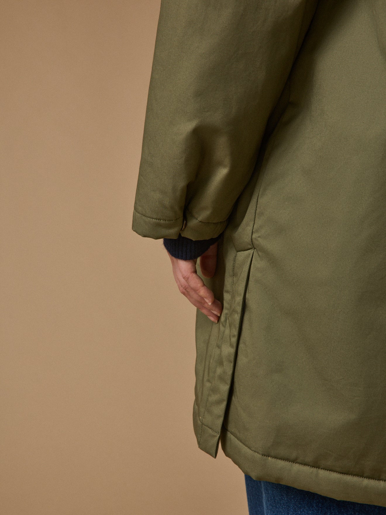 Parka mi-longue femme doublée imitation fourrure