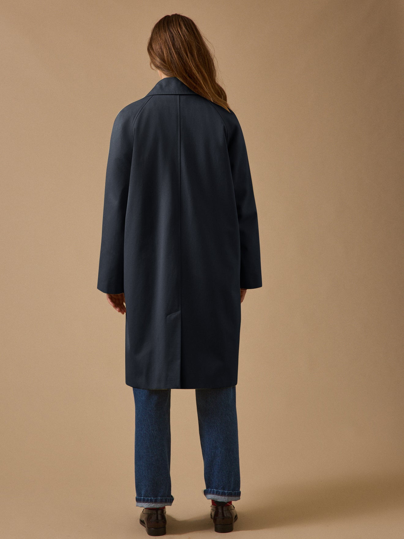Trench long coton biologique femme