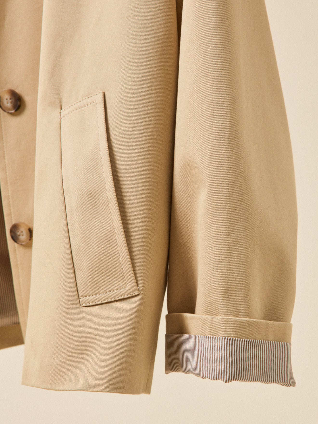 Trench court coton biologique femme